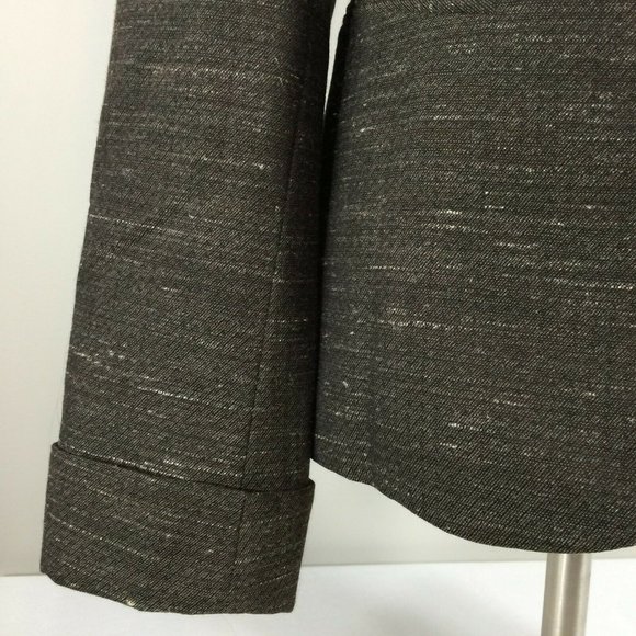 Lafayette 148 Ny Womens Wool Blazer 10 Brown Modern Single Button Jacket Career - Picture 4 of 9